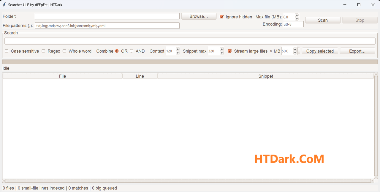 Главный интерфейс