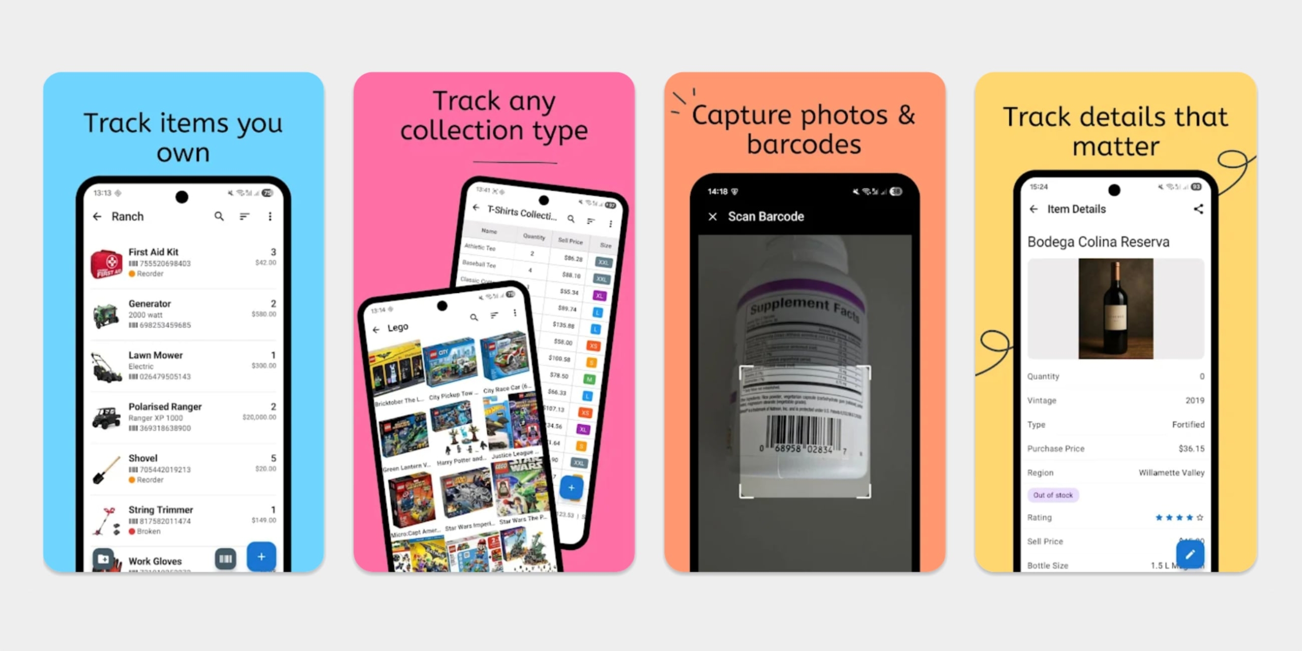 Приложение Collection & Inventory Tracker для Android