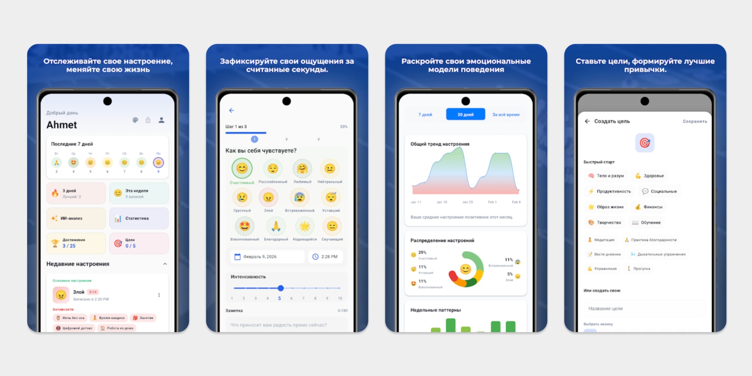 Приложение MoodJot для Android