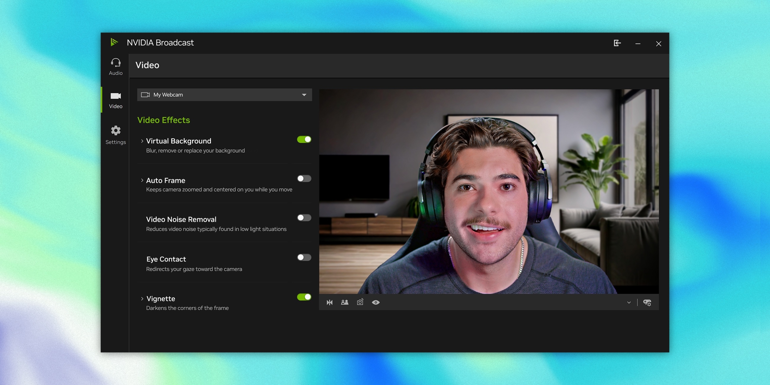 Приложение Nvidia Broadcast