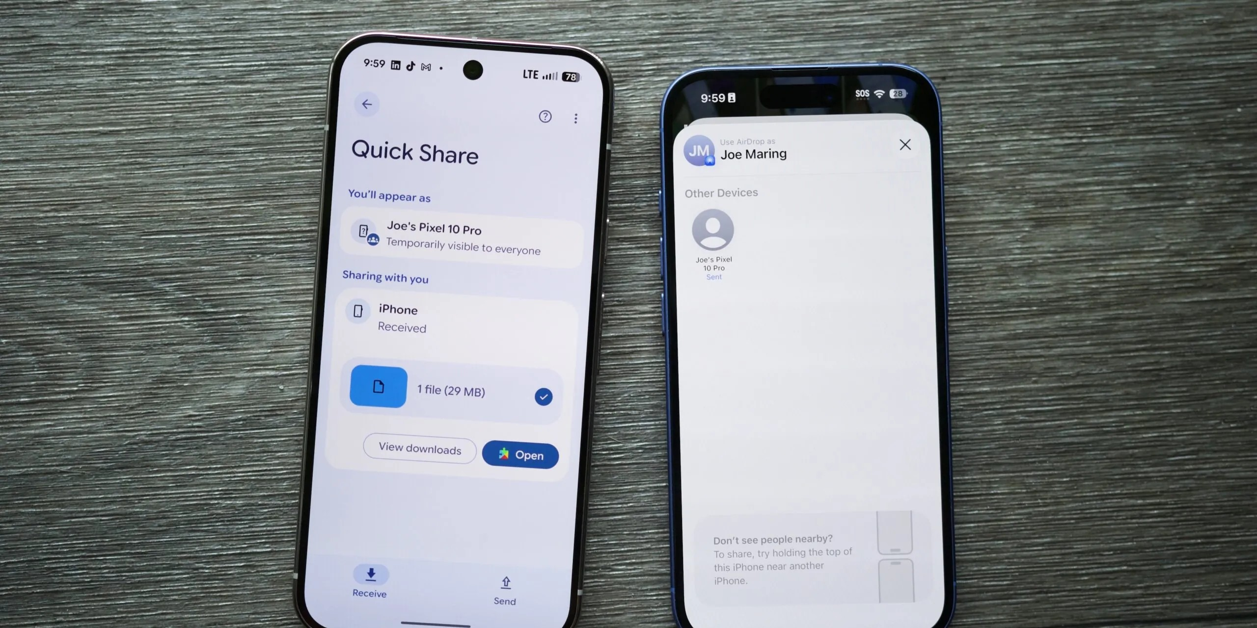 AirDrop на Android