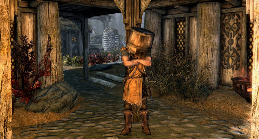 Хитрий трюк із відрами на NPC у Skyrim з'явився поза планом розробників