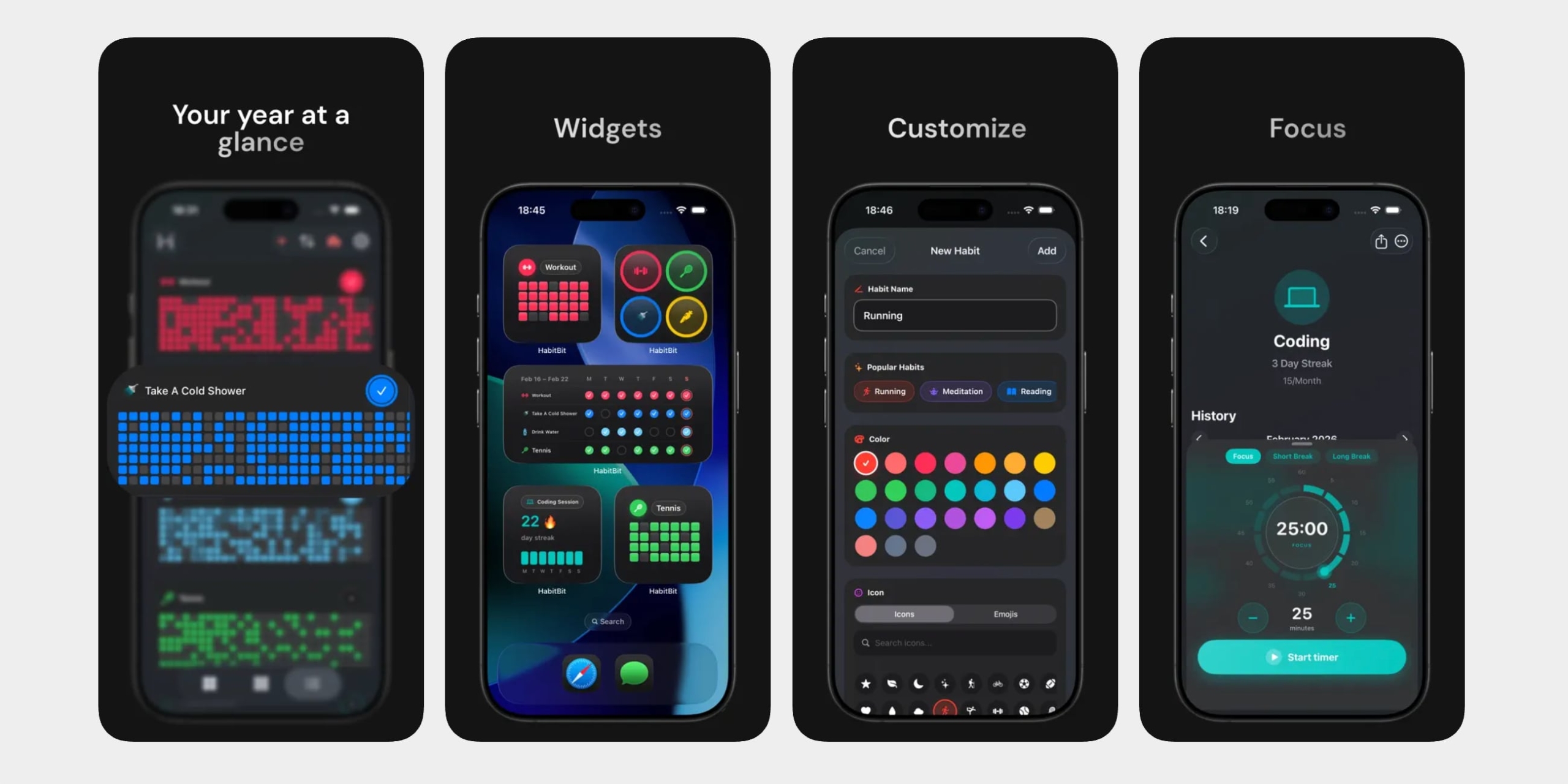 Приложение HabitBit для iOS