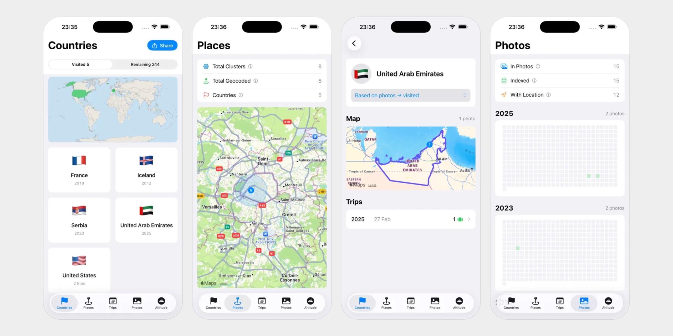 Приложение Country Count для iOS