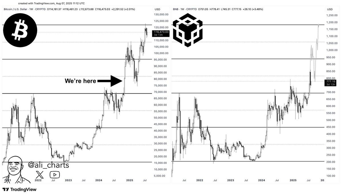 Прогноз цены BNB. Источник: Али