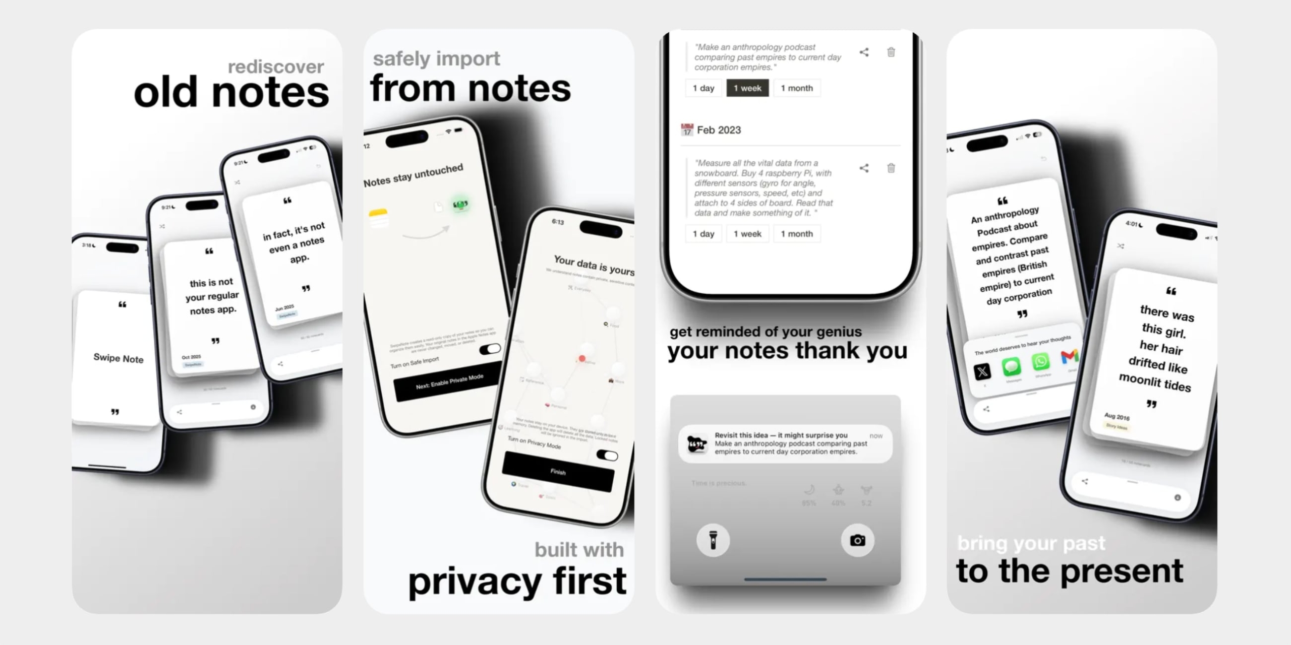 Приложение SwipeNote для iOS